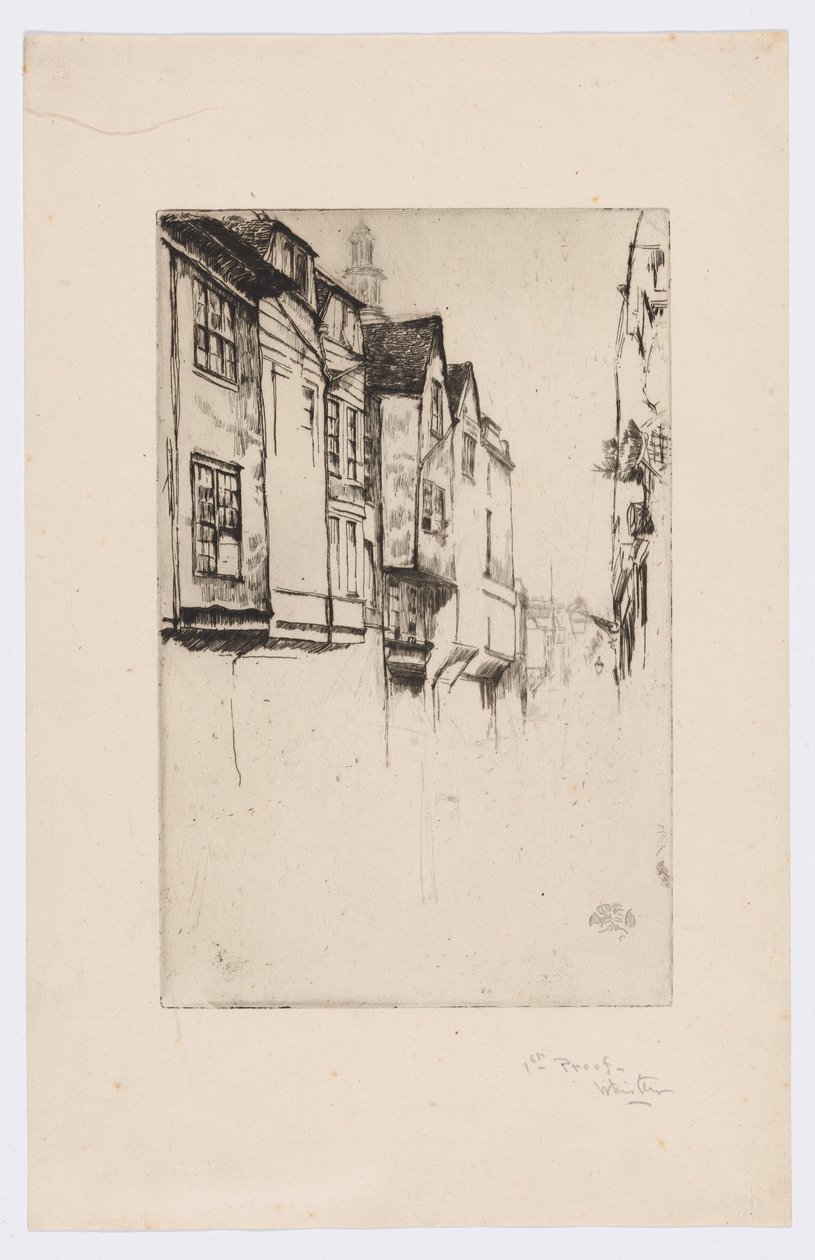 Wych Street, Londyn autorstwa James Abbott McNeill Whistler