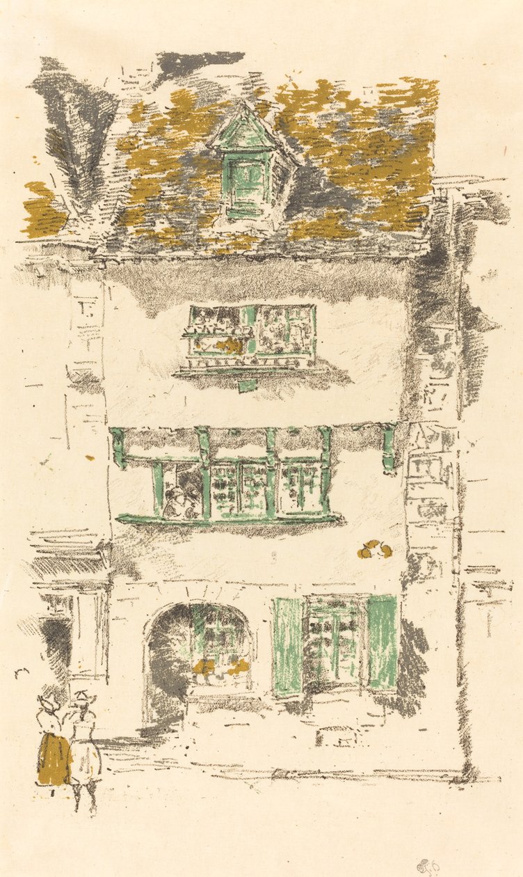 Żółty Dom, Lannion, 1893. autorstwa James Abbott McNeill Whistler
