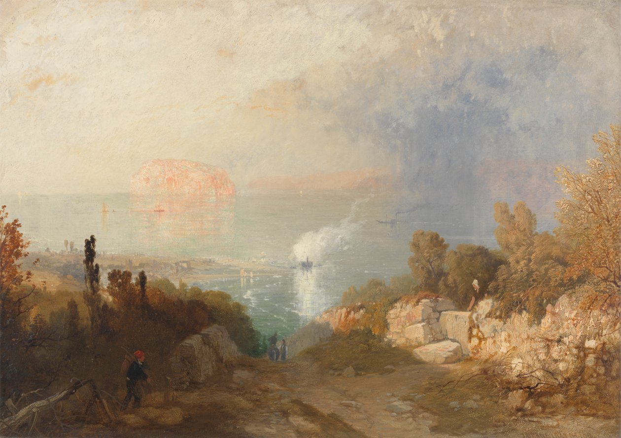 Wejście do Cieśniny Menai autorstwa James Baker Pyne
