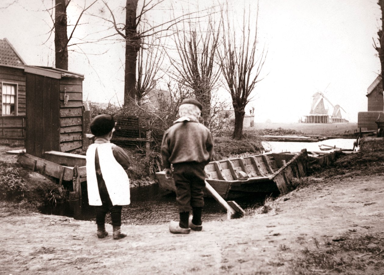 Dzieci, Laandam, Holandia, 1898. autorstwa James Batkin