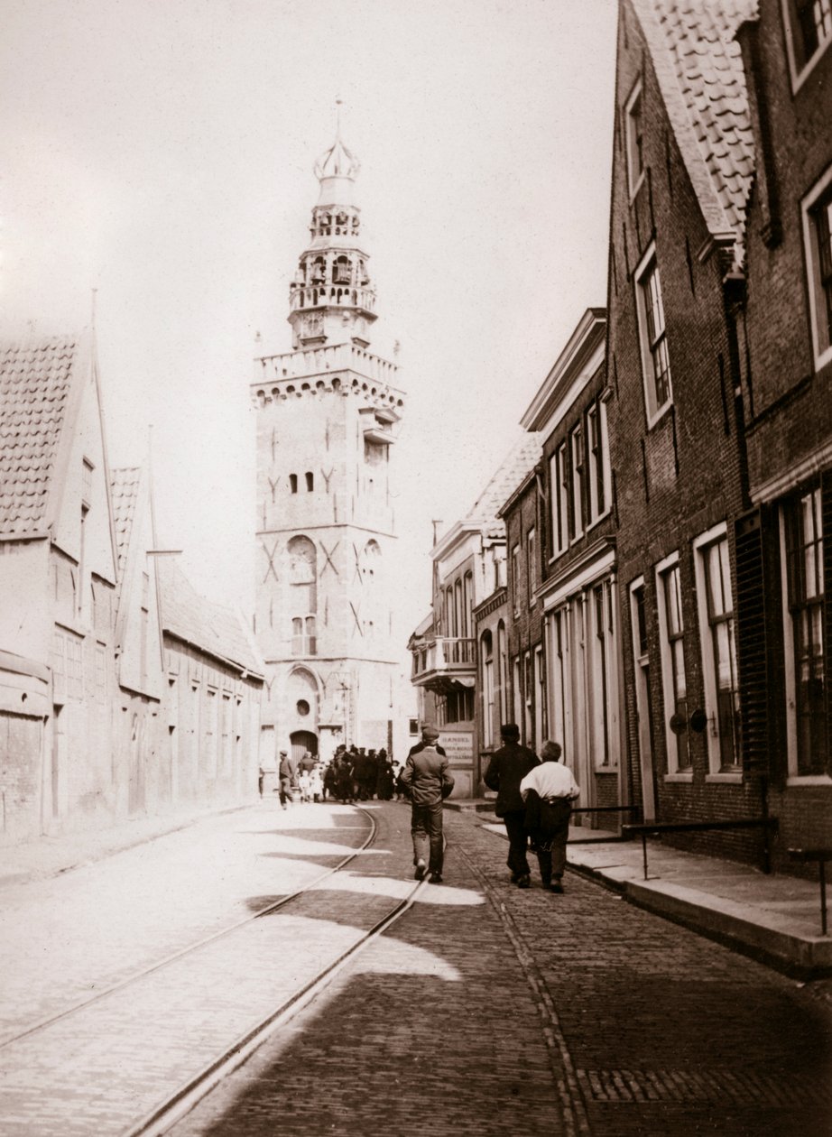Scena uliczna, Monnickendam, Holandia, 1898. autorstwa James Batkin
