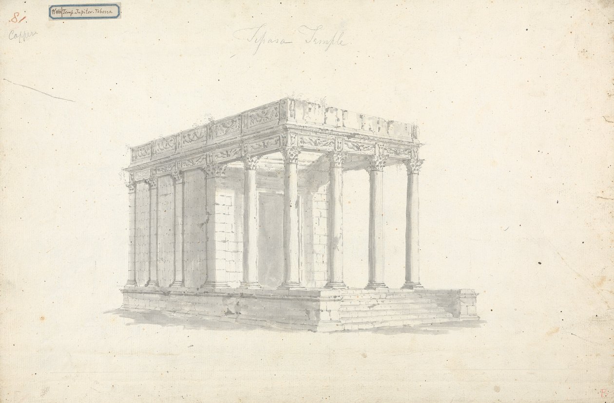 pl. VIII Świątynia Jowisza w Tebach autorstwa James Bruce