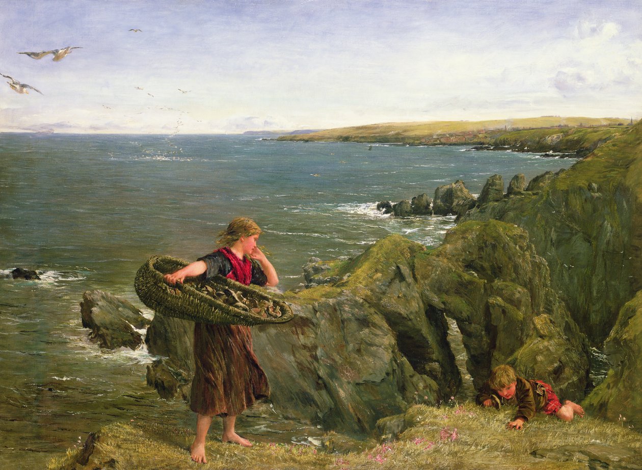 Zbieracze grzybów, XIX w. autorstwa James Clarke Hook