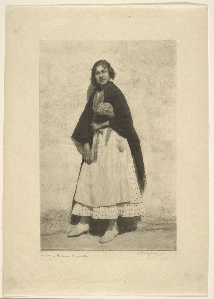 Młoda Gitana, Granada autorstwa James Craig Annan