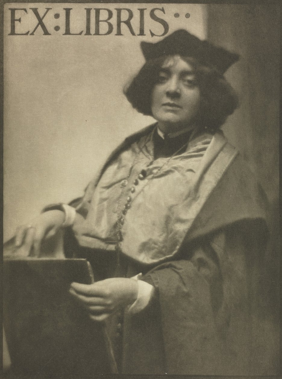 Praca z kamerą: Ekslibris, 1909. autorstwa James Craig Annan