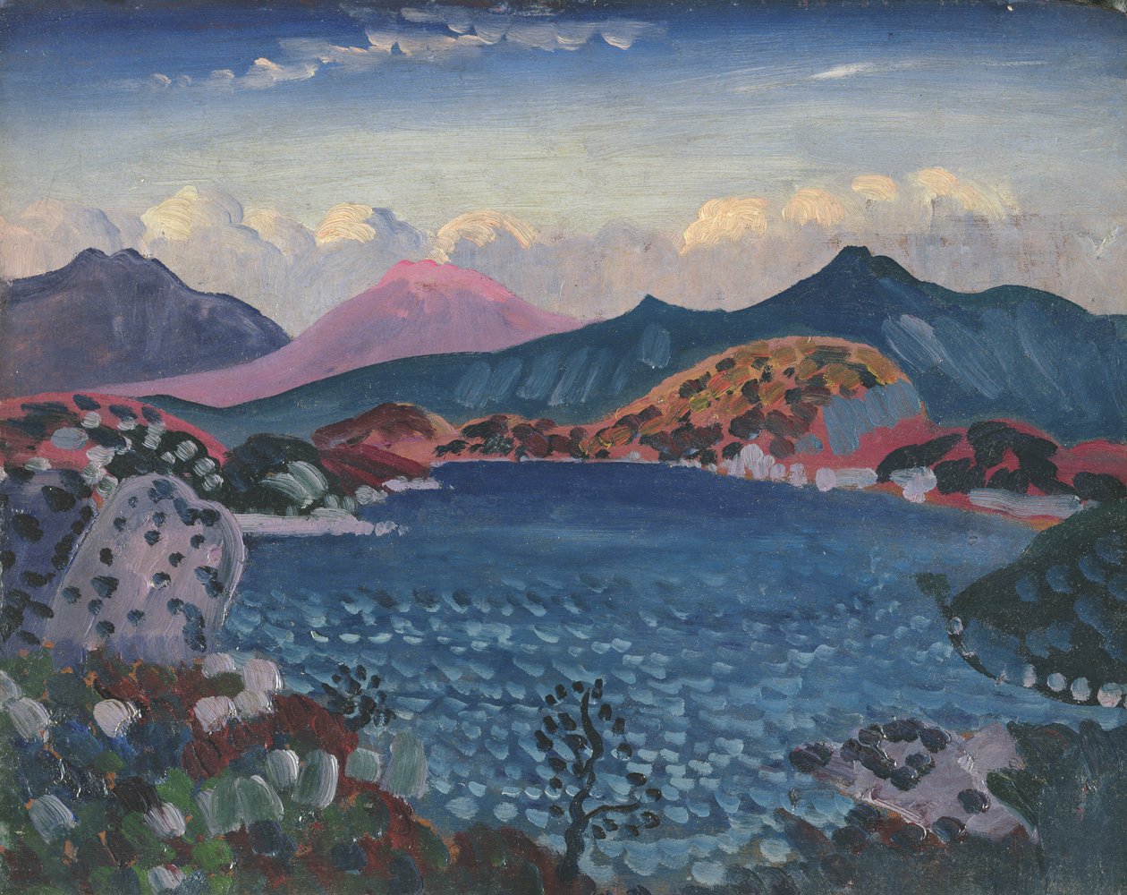 Jezioro Bala, ok. 1911 r. (olej na desce) autorstwa James Dickson Innes