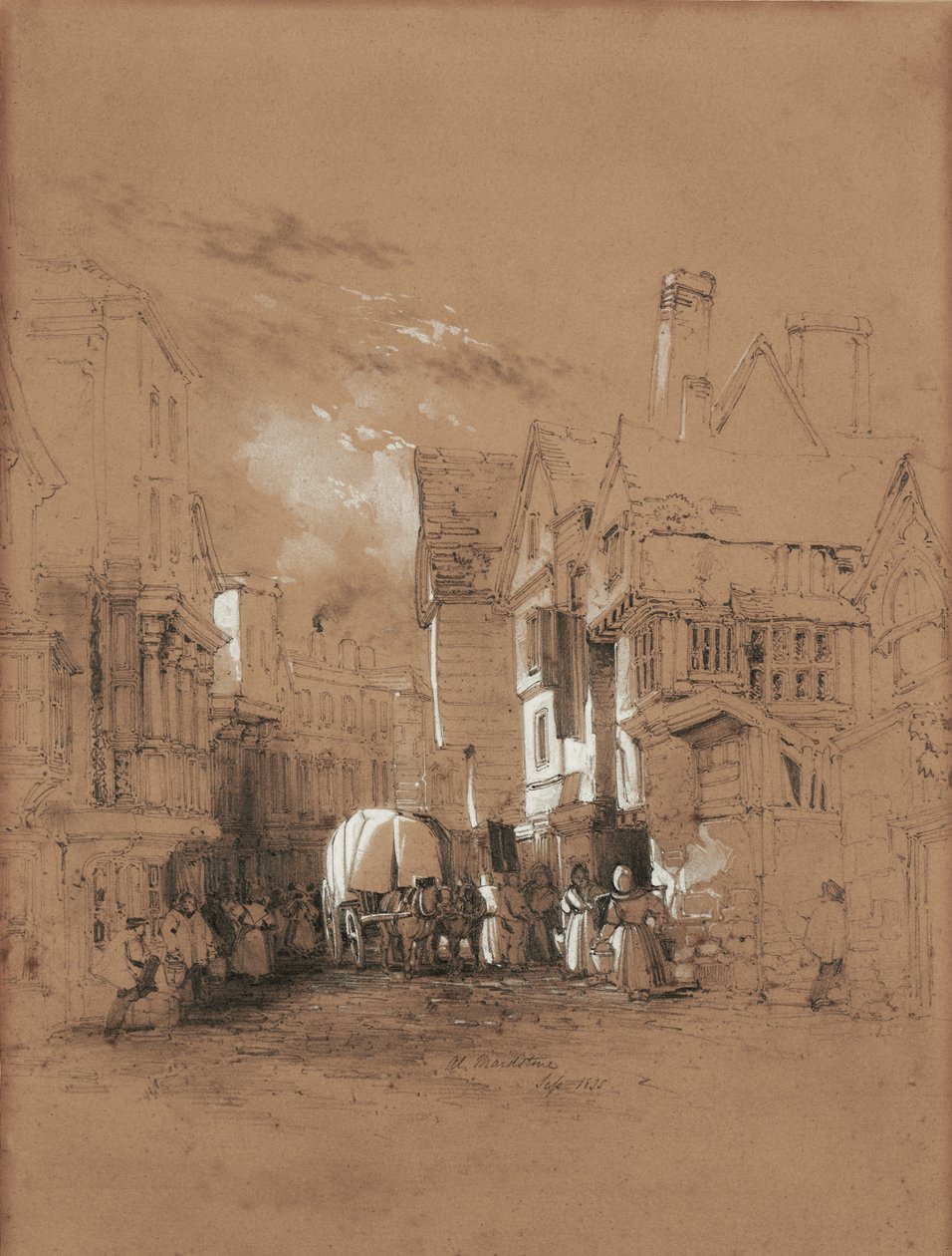 Bank Street, Maidstone autorstwa James Duffield Harding