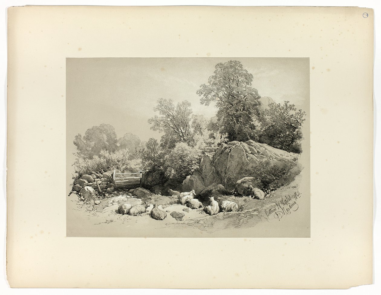 Bettws, N. Walia, z Picturesque Selections autorstwa James Duffield Harding