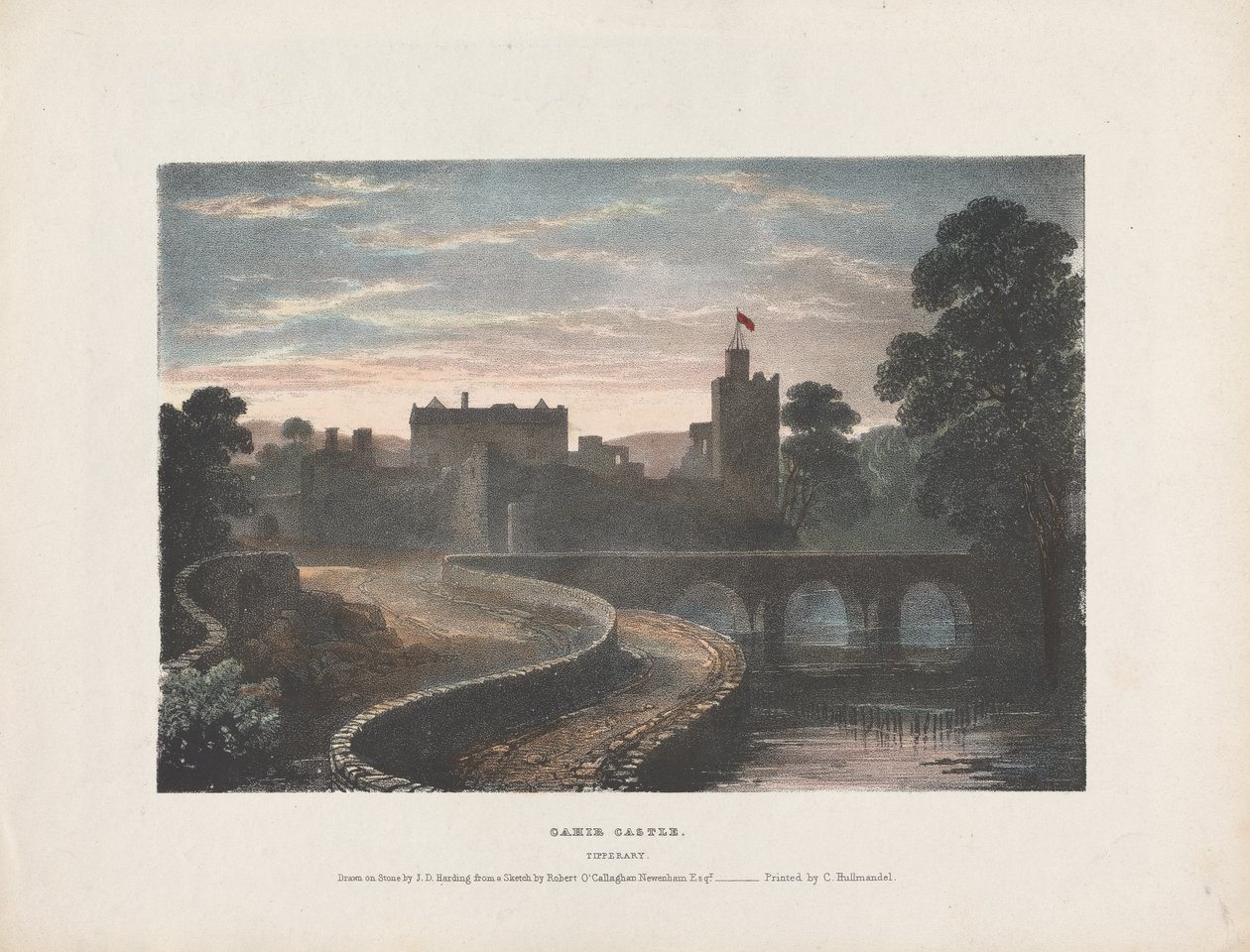 Zamek Cahir autorstwa James Duffield Harding