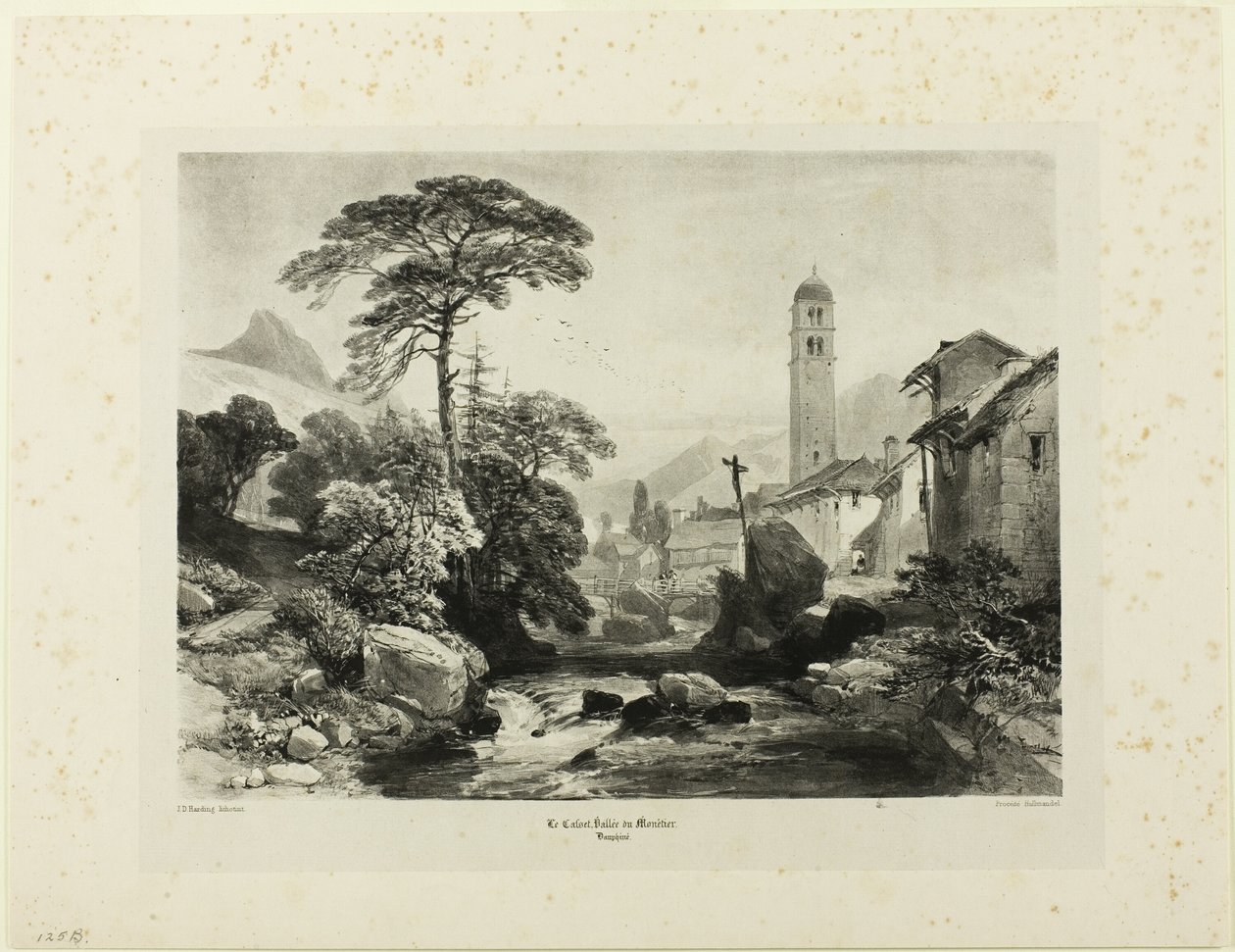 Le Casset; Vallee du Monetier autorstwa James Duffield Harding