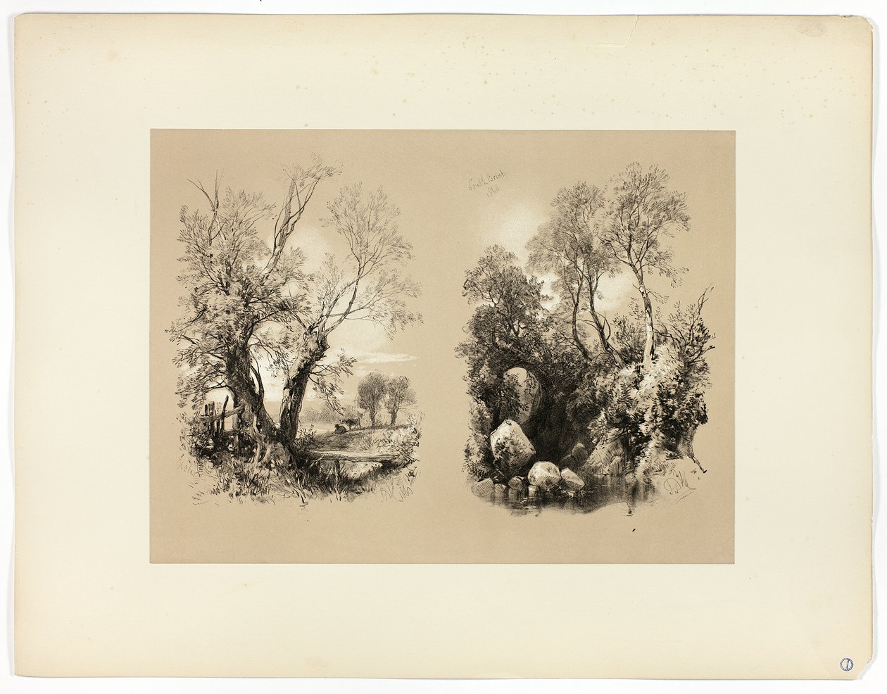 South Brent, z Picturesque Selections autorstwa James Duffield Harding