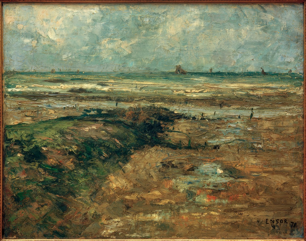 Falochron autorstwa James Sidney Ensor