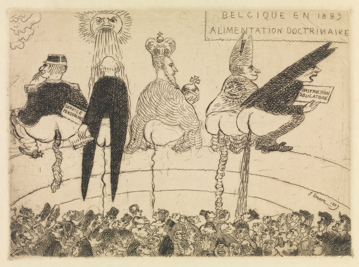 Pokarm doktrynalny autorstwa James Ensor