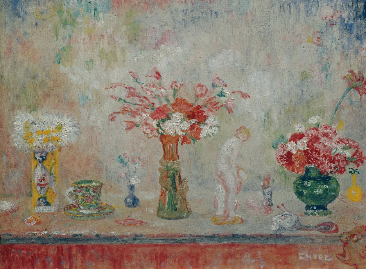 Fantastyczna martwa natura, ok. godz. 1917. autorstwa James Ensor