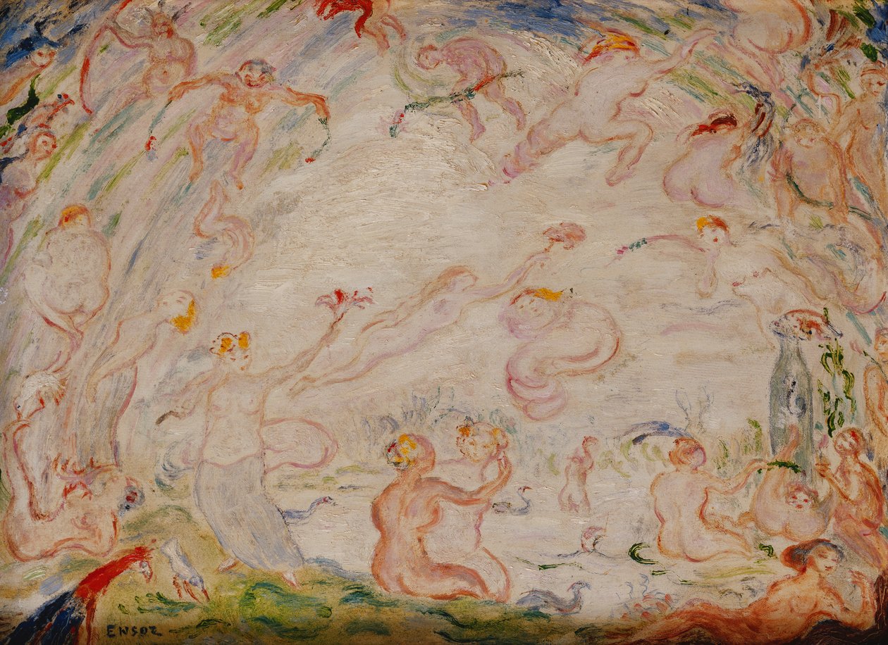 Gesty nimf; Gesty nimf autorstwa James Ensor