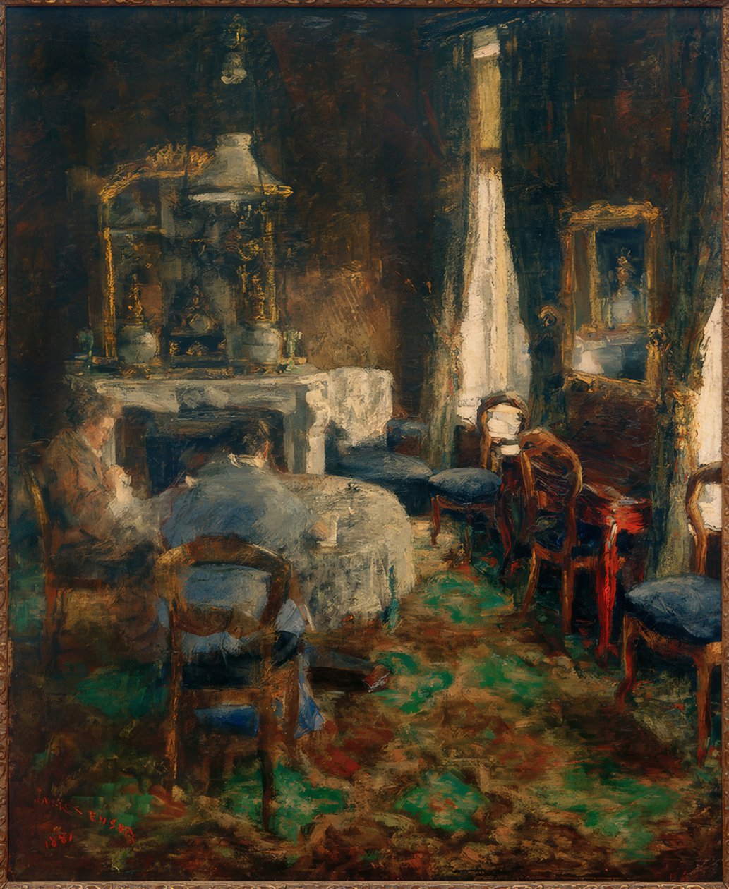 Salon Mieszczański autorstwa James Sidney Ensor