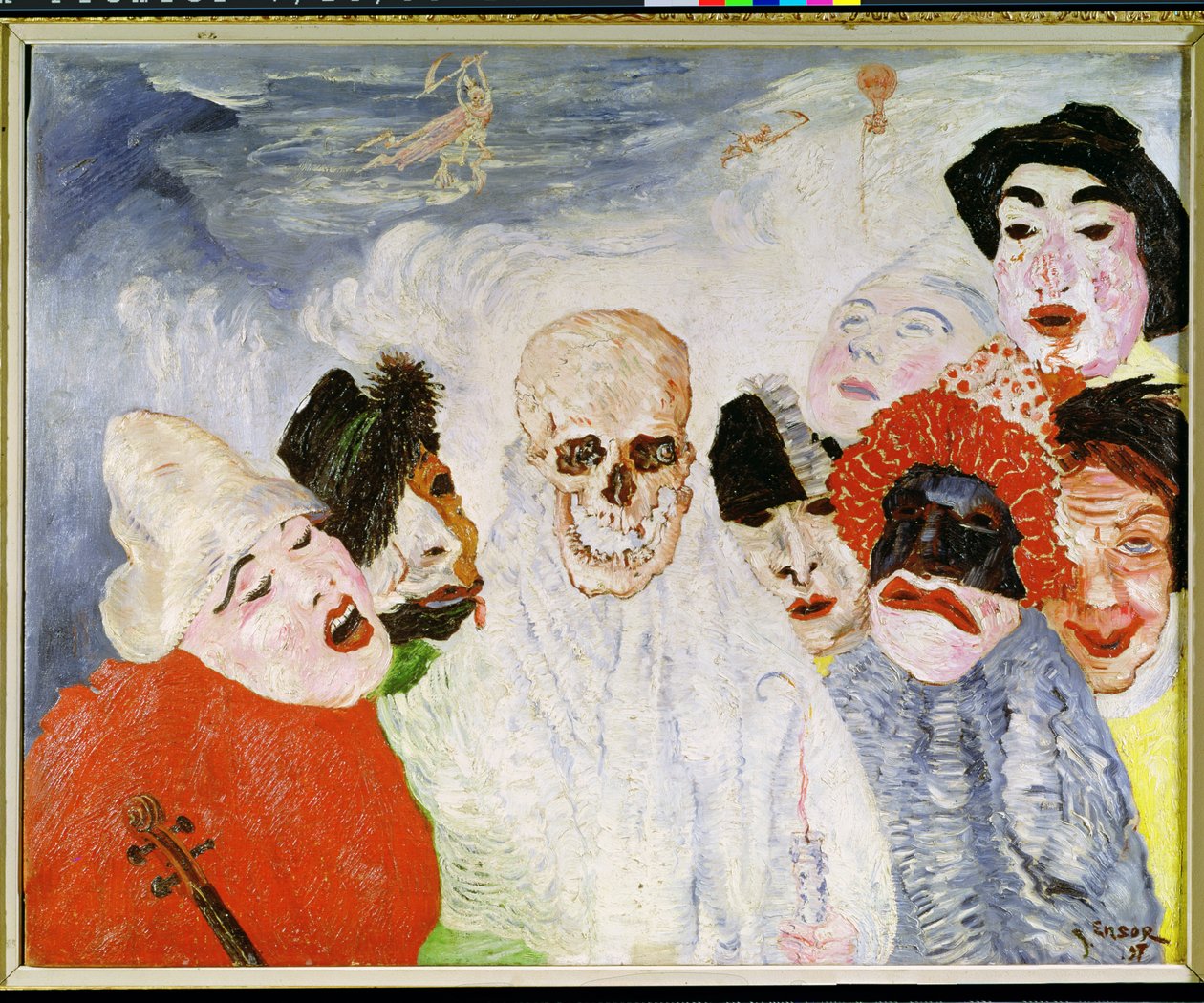 Maski i śmierć autorstwa James Ensor