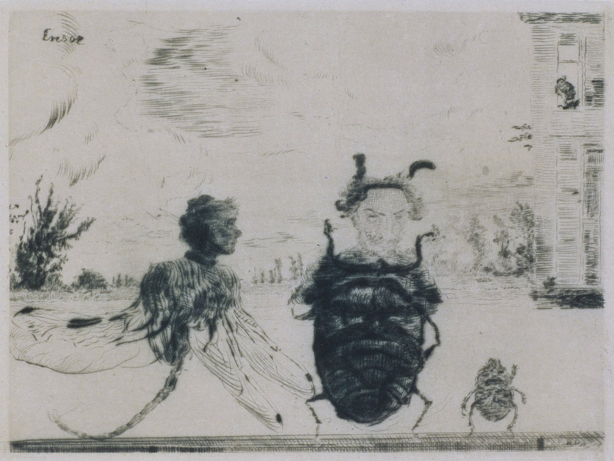 Osobliwe owady autorstwa James Ensor