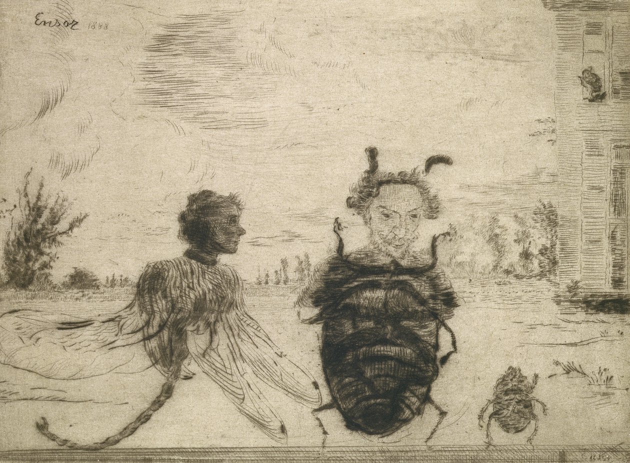 Osobliwe owady autorstwa James Ensor