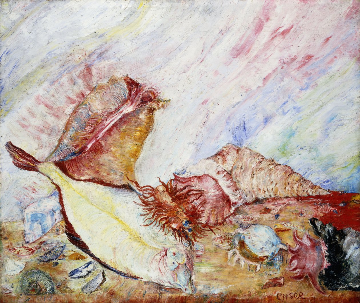 Martwa natura; Stilleben autorstwa James Ensor