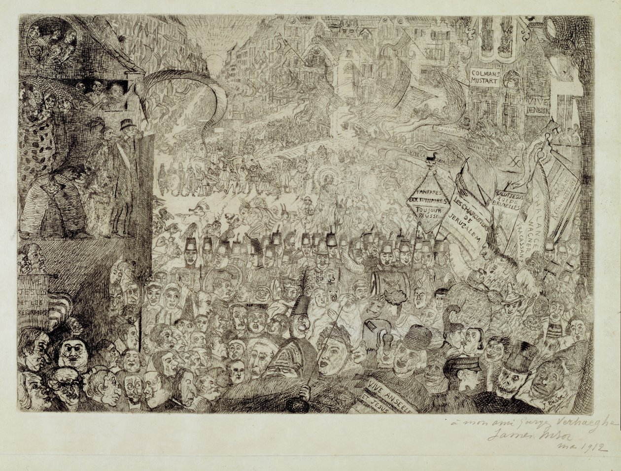 Wjazd Chrystusa do Brukseli autorstwa James Ensor