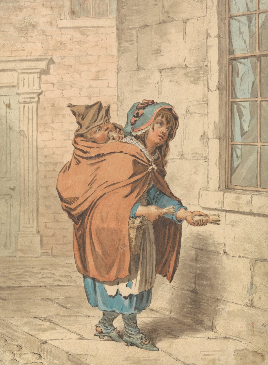 Londyński krzykacz uliczny autorstwa James Gillray