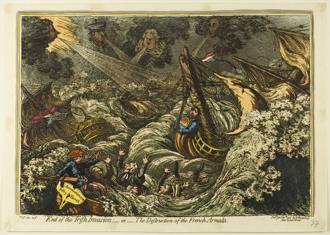 Koniec irlandzkiej inwazji autorstwa James Gillray