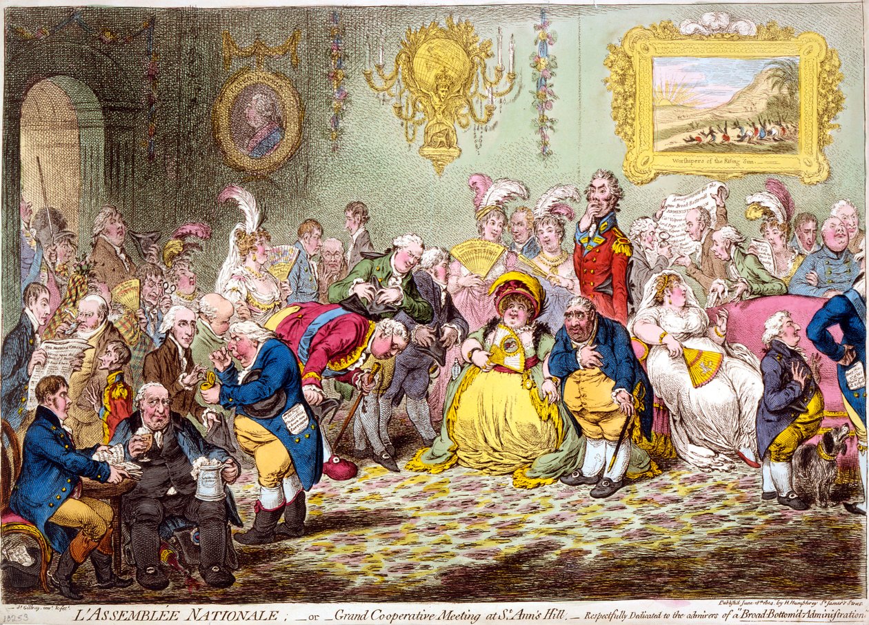Zgromadzenie Narodowe, 1804. autorstwa James Gillray