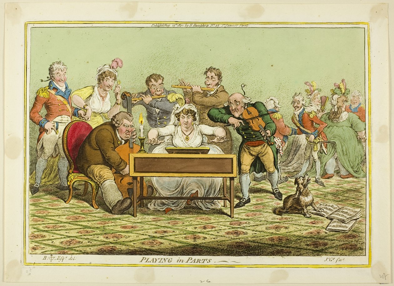 Gra w częściach autorstwa James Gillray