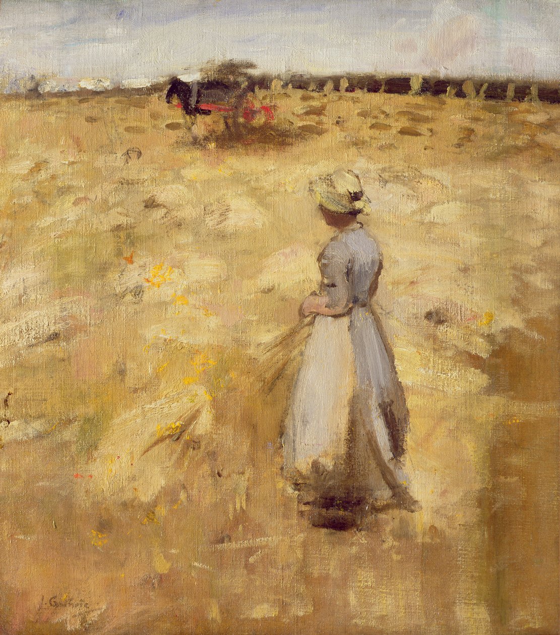 Robotnicy polowi w Lothian, 1883 autorstwa James Guthrie