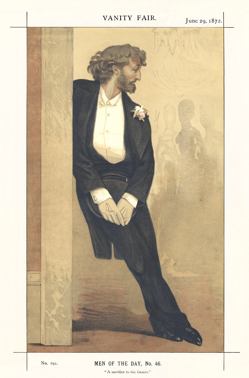 Frederick Leighton, z „Vanity Fair” autorstwa James Jacques Joseph Tissot