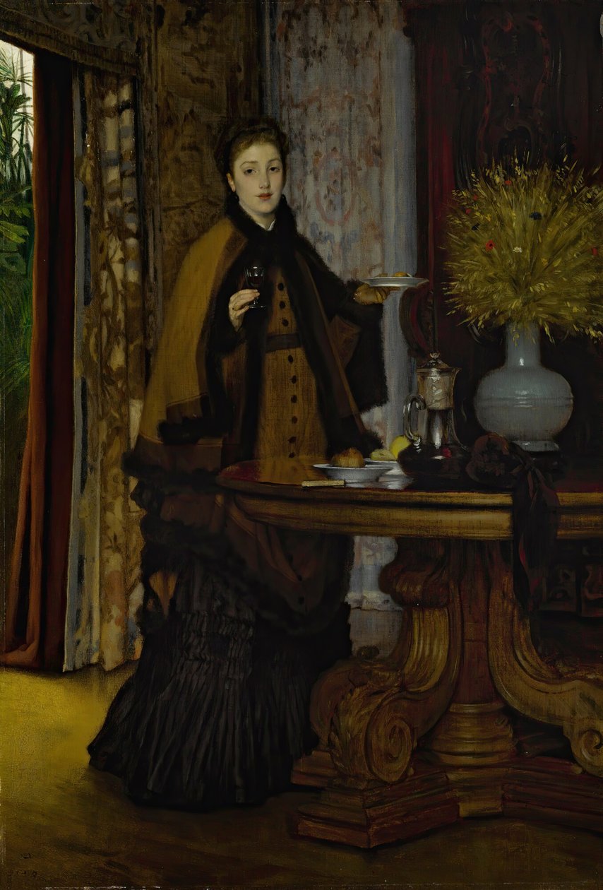 Podwieczorek Le Goúter, 1869. autorstwa James Jacques Joseph Tissot