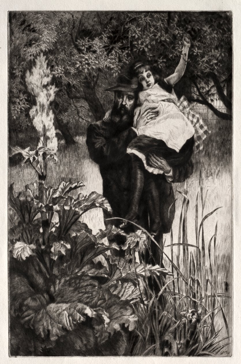 Wdowiec (akwaforta i suchoryt) autorstwa James Jacques Joseph Tissot