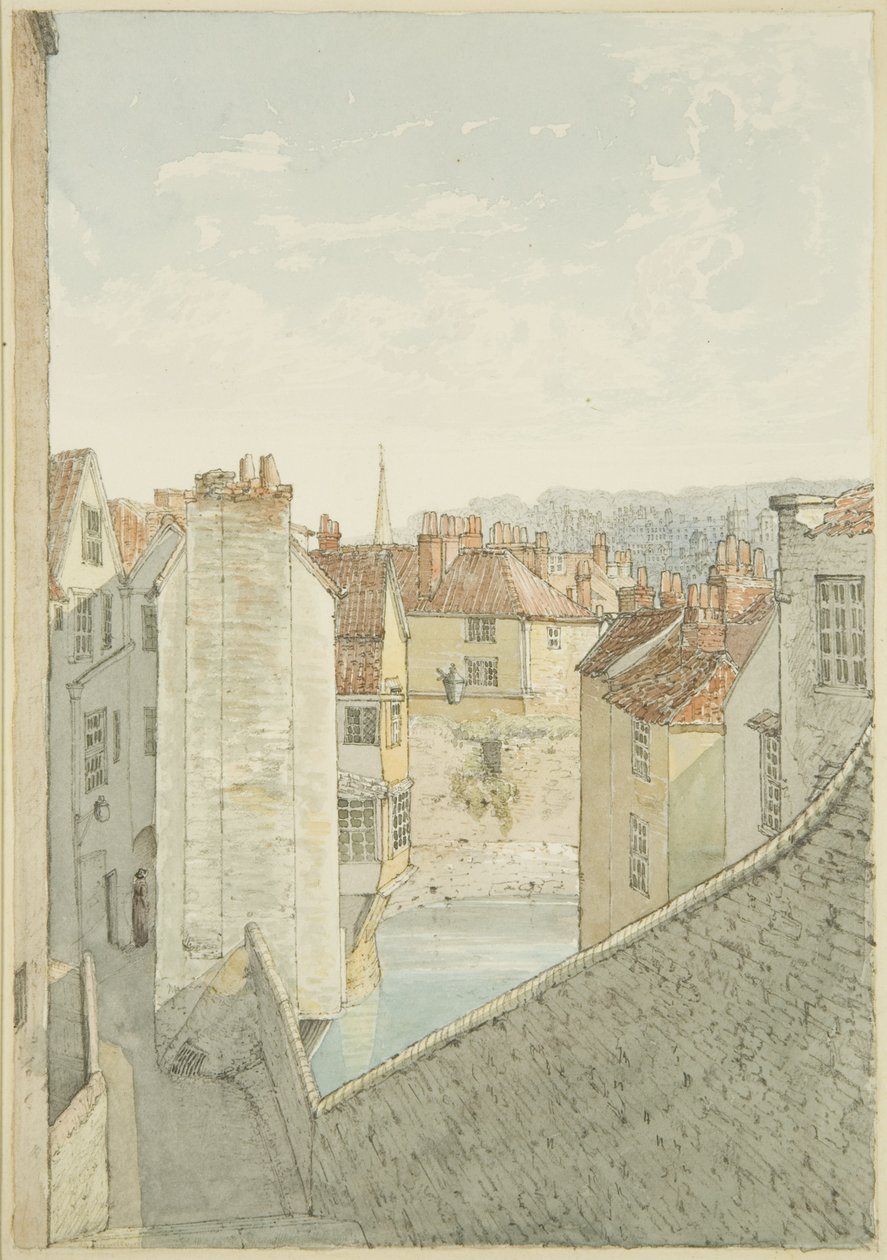 Wejście do Pithay od strony Union Street autorstwa James Johnson