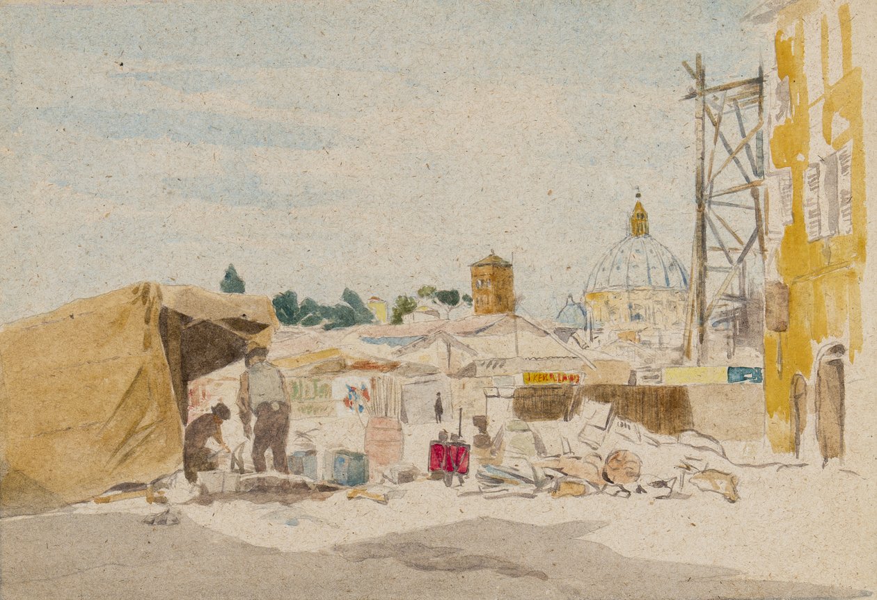 Plac budowy: Rzym autorstwa James Kerr Lawson