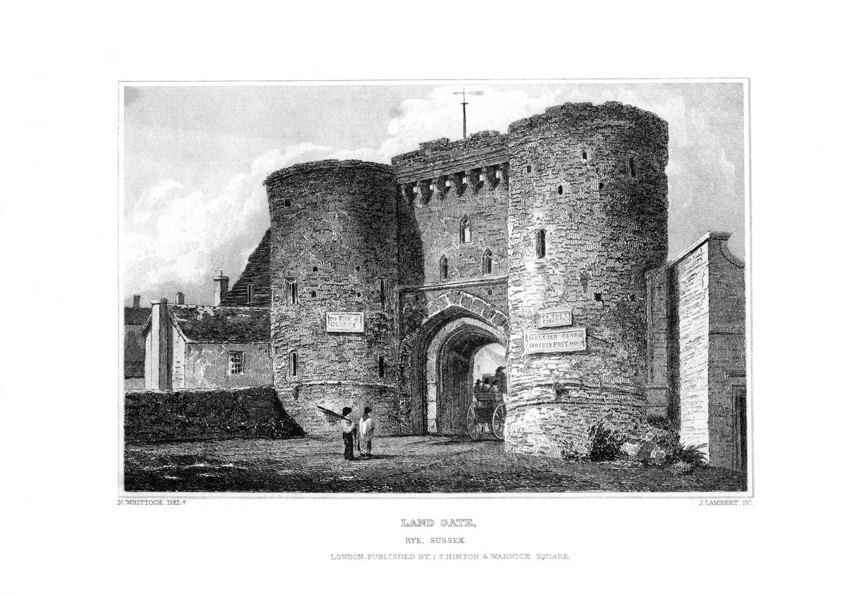 Land Gate, Rye, East Sussex, 1829. autorstwa James Lambert