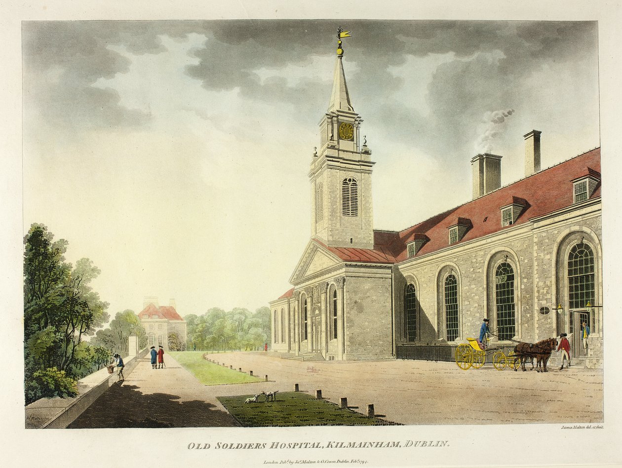 Old Soldiers Hospital, Kilmainham, Dublin autorstwa James Malton