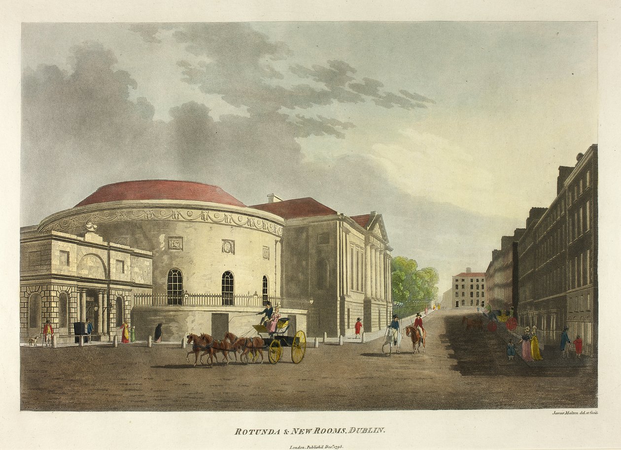 Rotunda i Nowe Pokoje - Dublin autorstwa James Malton