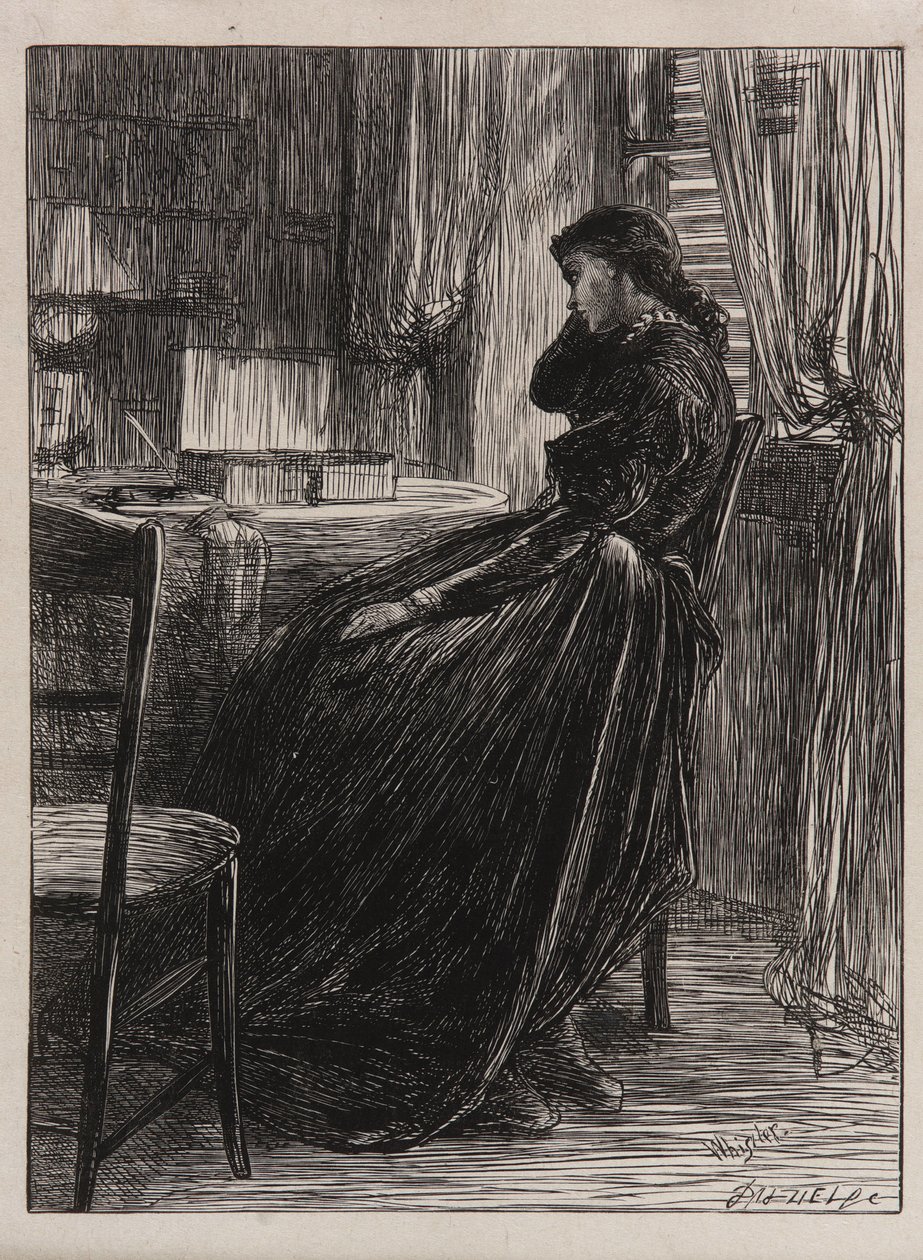 Ilustracja do <em>Kazania procesowego</em> autorstwa James Abbott McNeill Whistler
