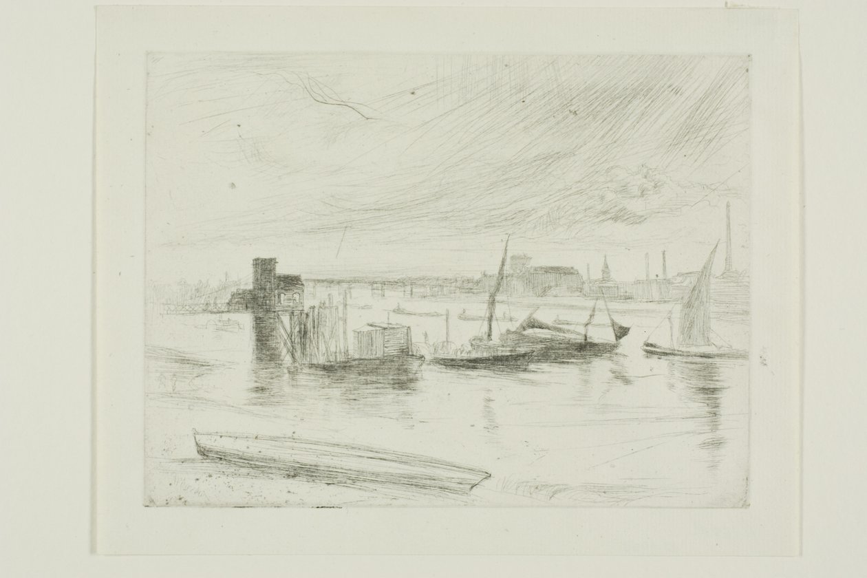 Świt Battersea (molo Cadogan) autorstwa James Abbott McNeill Whistler