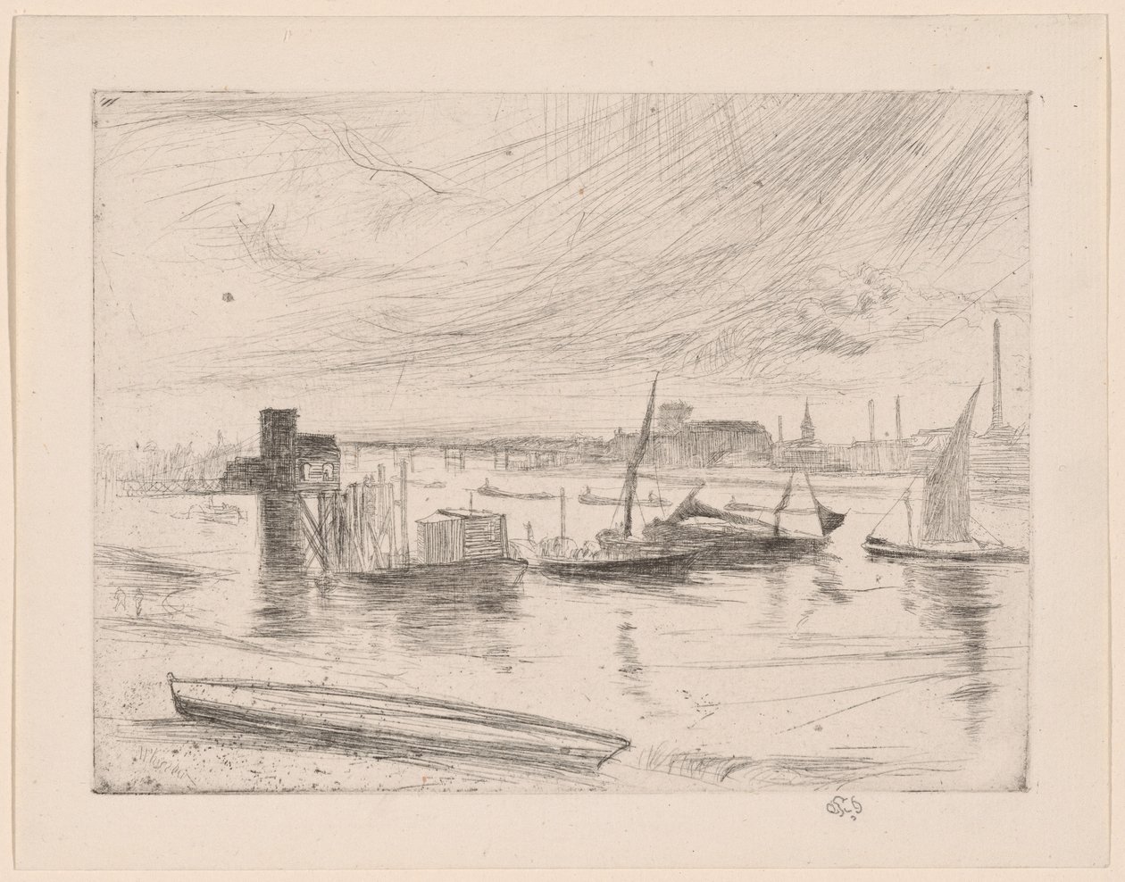 Battersea Dawn (Cadogan Pier) autorstwa James McNeill Whistler