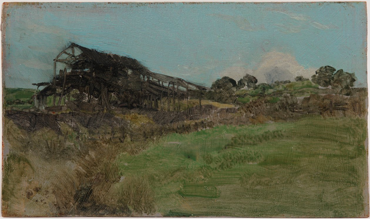 Niebieski i szmaragd: Kopalnia węgla autorstwa James Abbott McNeill Whistler
