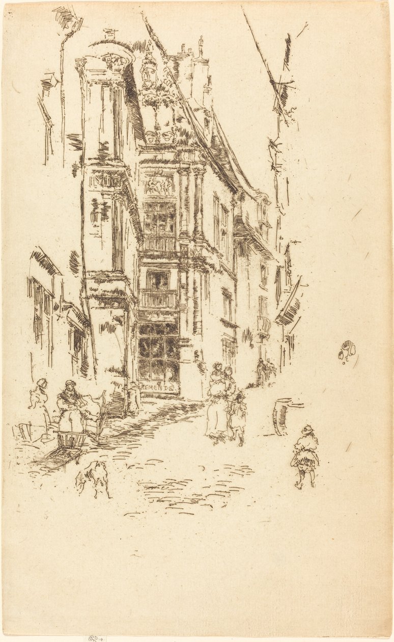 Kancelaria, Loches autorstwa James Abbott McNeill Whistler