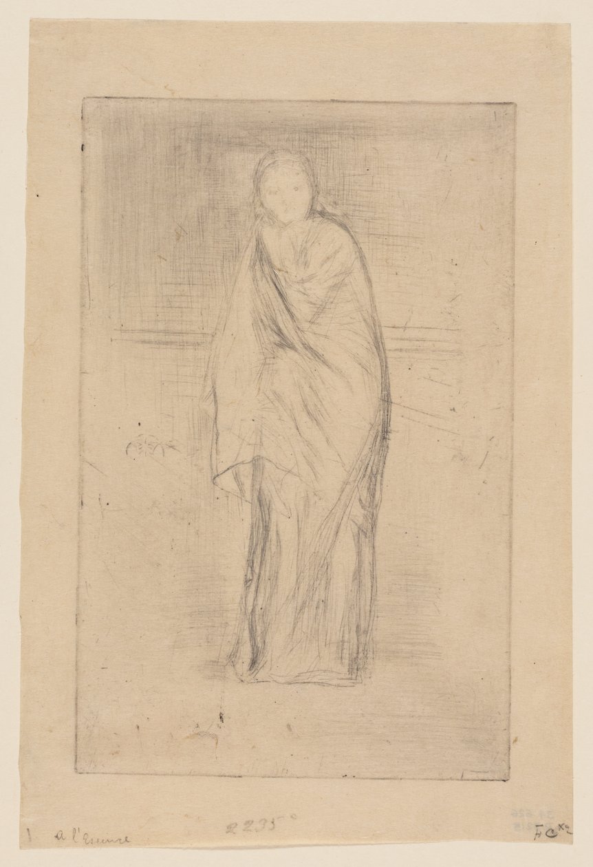Drapowany model autorstwa James Abbott McNeill Whistler