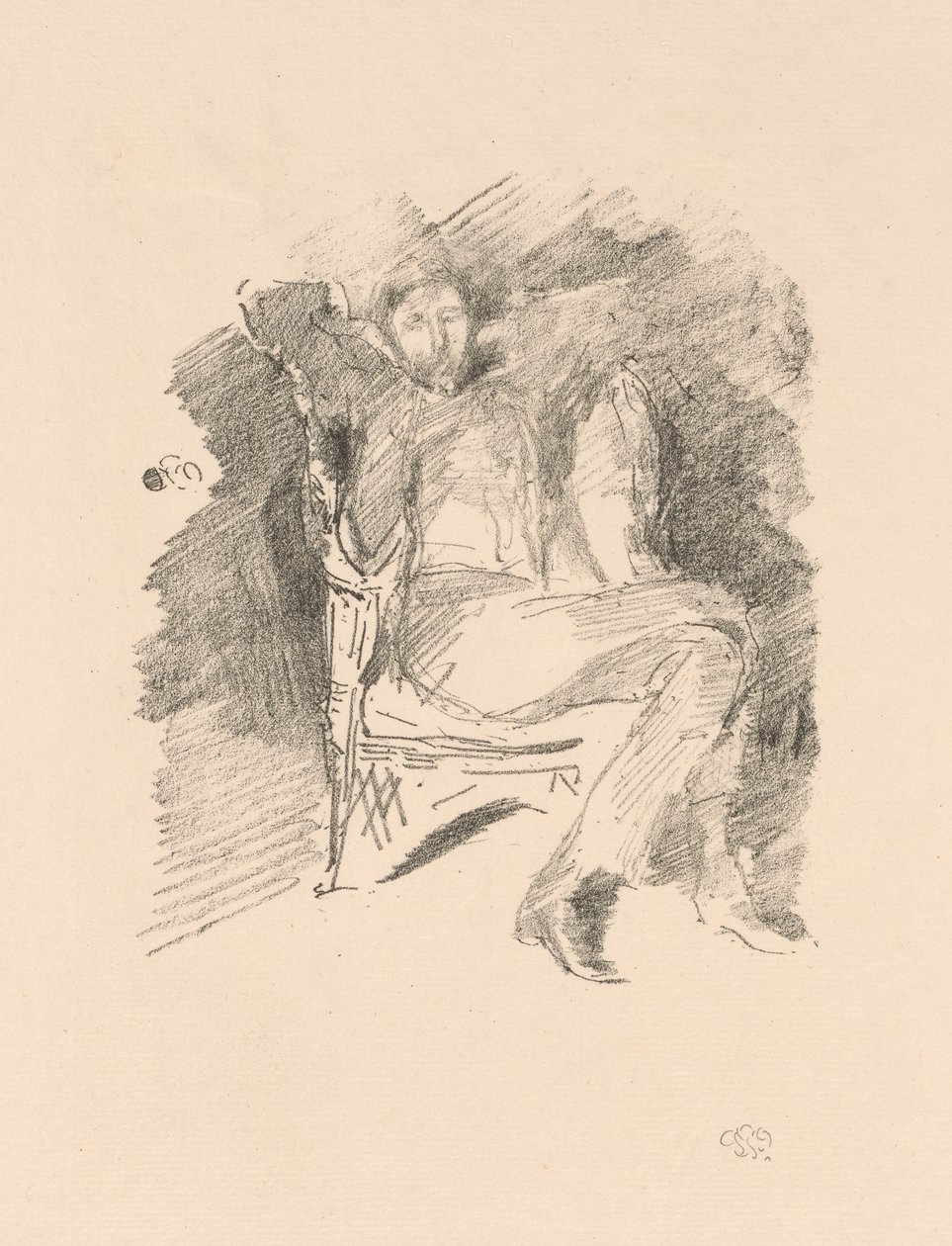 Firelight: Joseph Pennell, nr 1 autorstwa James McNeill Whistler