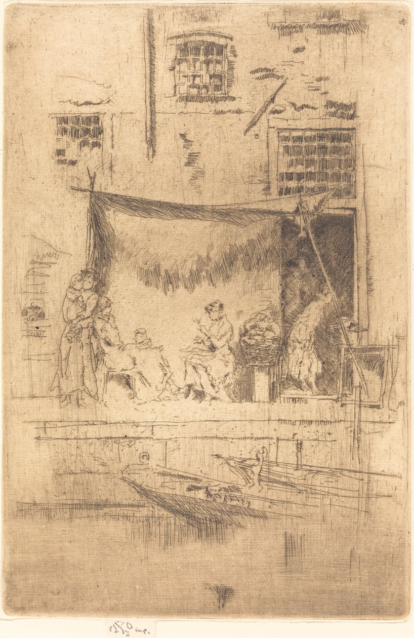 Stragan z owocami autorstwa James Abbott McNeill Whistler