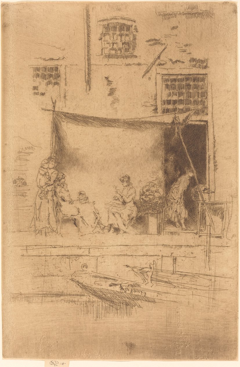 Stragan z owocami autorstwa James Abbott McNeill Whistler