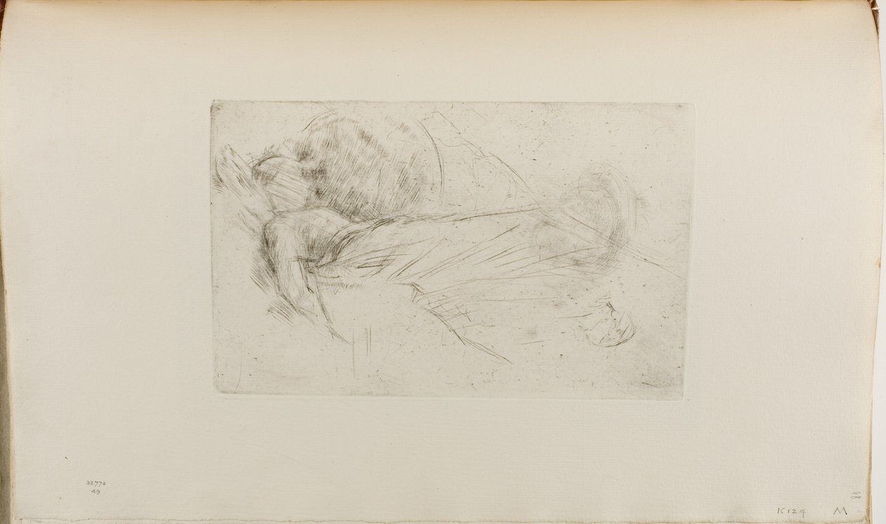 Leżąca dziewczyna autorstwa James Abbott McNeill Whistler