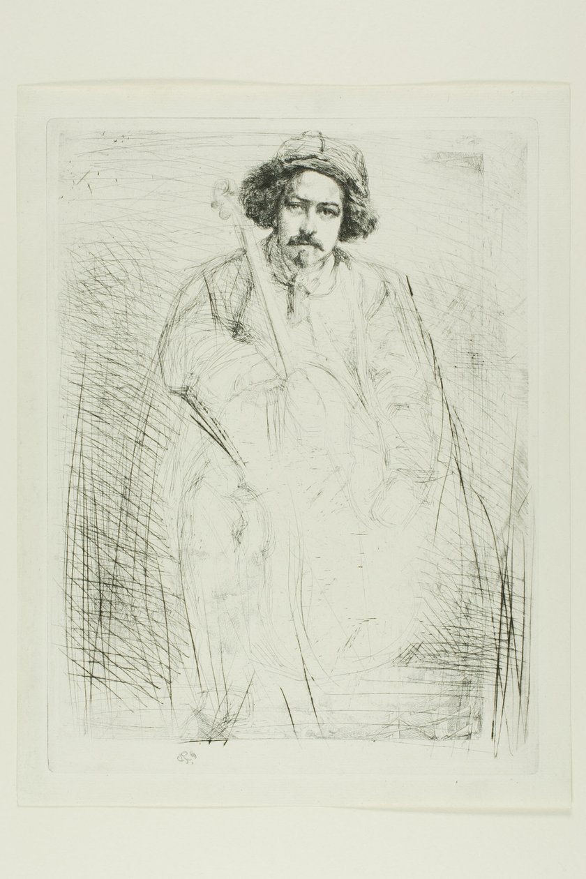 J. Becquet, Rzeźbiarz autorstwa James Abbott McNeill Whistler