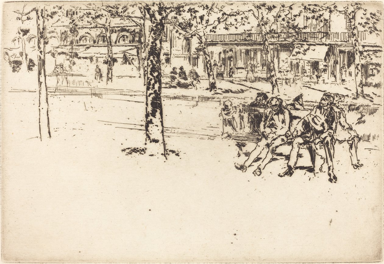 Bulwar Poissonniere autorstwa James Abbott McNeill Whistler